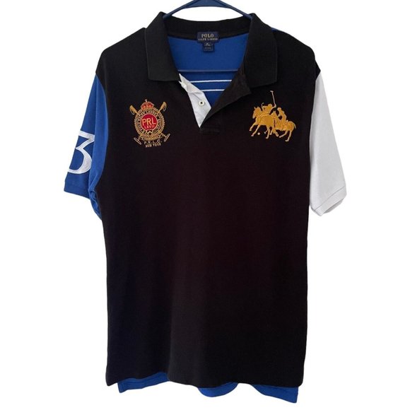 Polo Ralph Lauren Other - Polo Ralph Lauren Rugby Polo Shirt Boys XL 18-20 Big Pony 3 Crest Colorblock